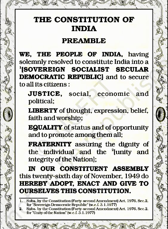 Preamble to the Indian Constitution preamble to the constitution of india preamble of the constitution india